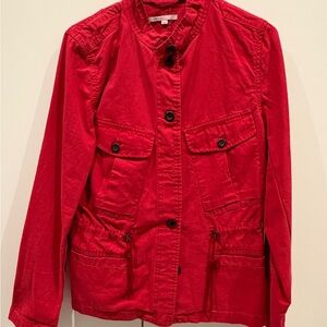 GAP Women's Bright Red Utility Jacket